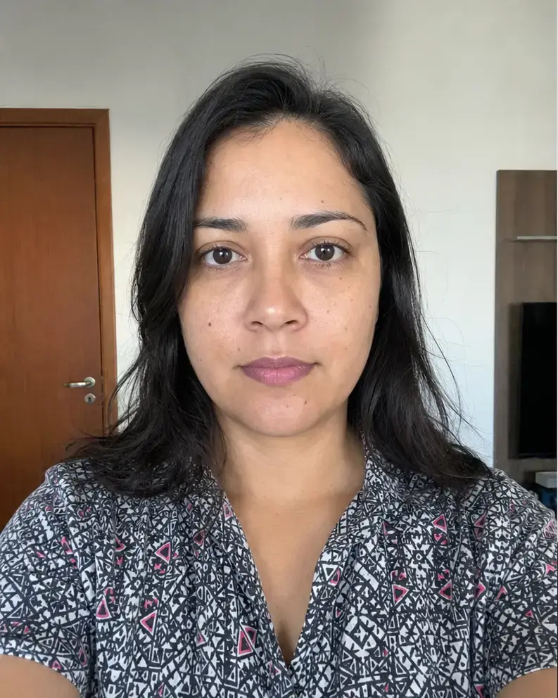 Antes: foto comum para documento